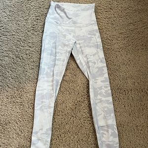 Lululemon Wunder Train Camo Leggings